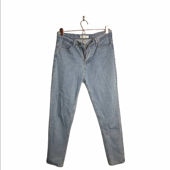 Evensleaves | High Rise Mom Jeans Light Wash Jeans - Picture 1 of 8